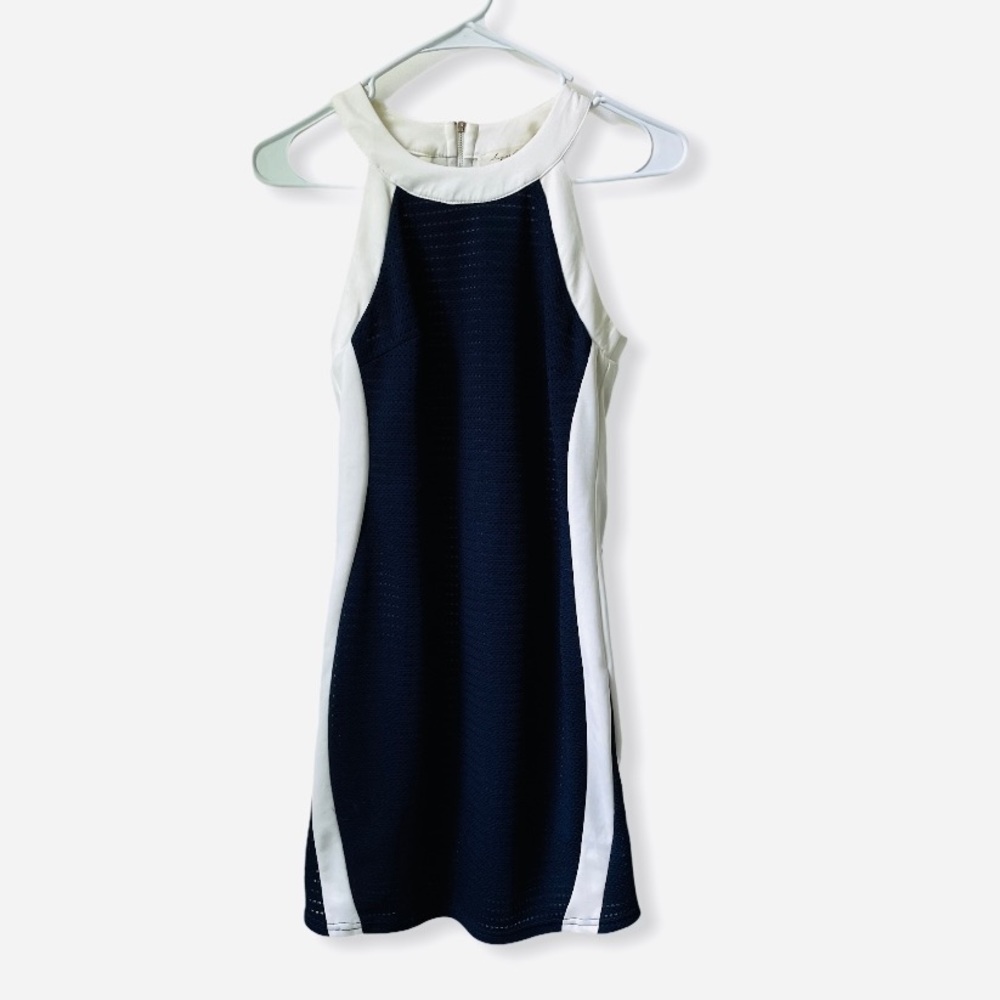 Sugarlips White and Navy Dress Size Small S